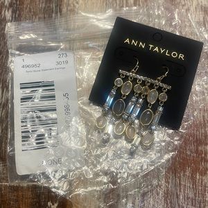 NWT Ann Taylor semi stone statement earrings
